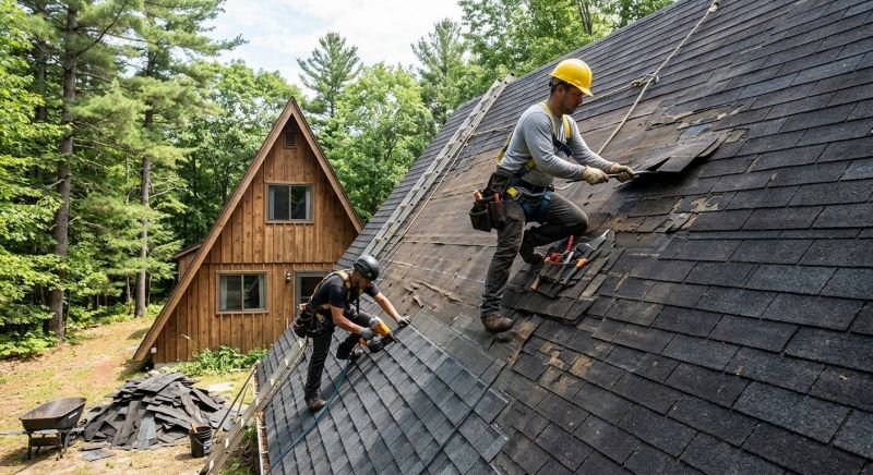 A Frame Roof Repair in Conifer, CO