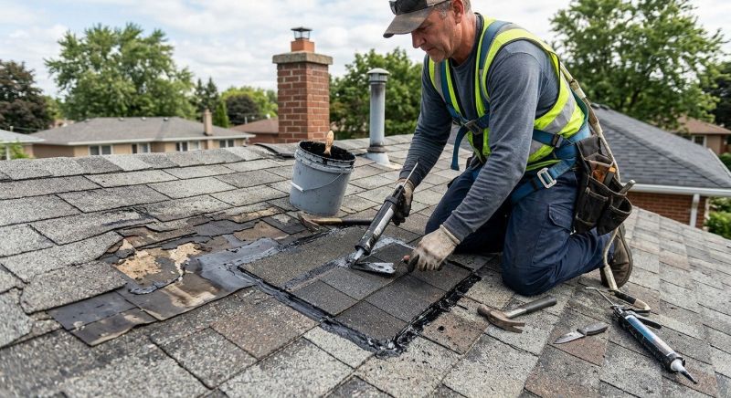 Asphalt Roof Leak Repair in Evergreen, CO