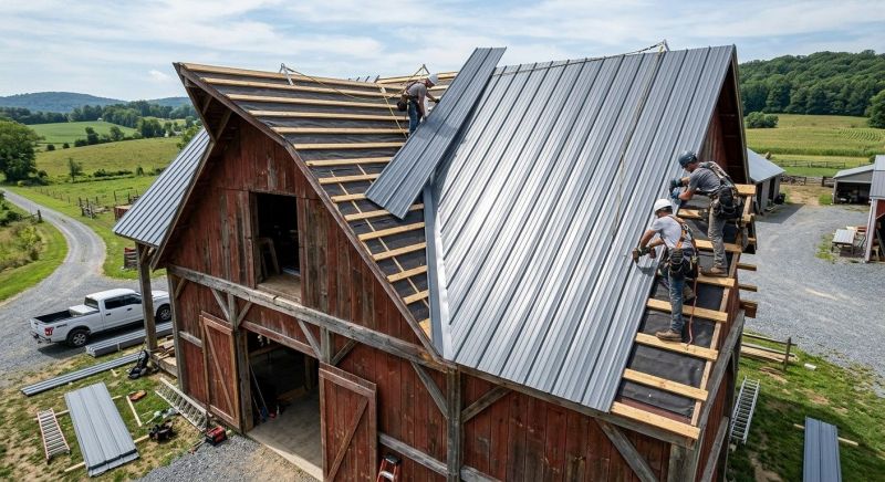 Barn Roof Construction in Conifer, CO