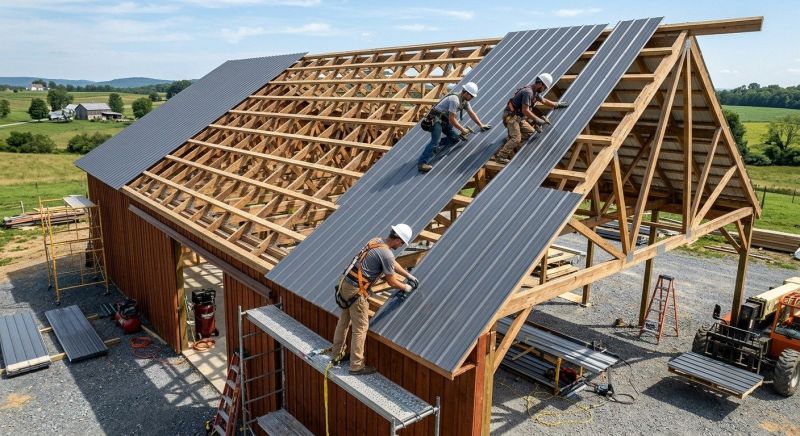 Barn Roof Construction in Conifer, CO