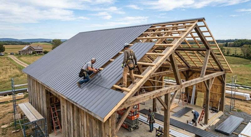 Barn Roof Installation in Conifer, CO