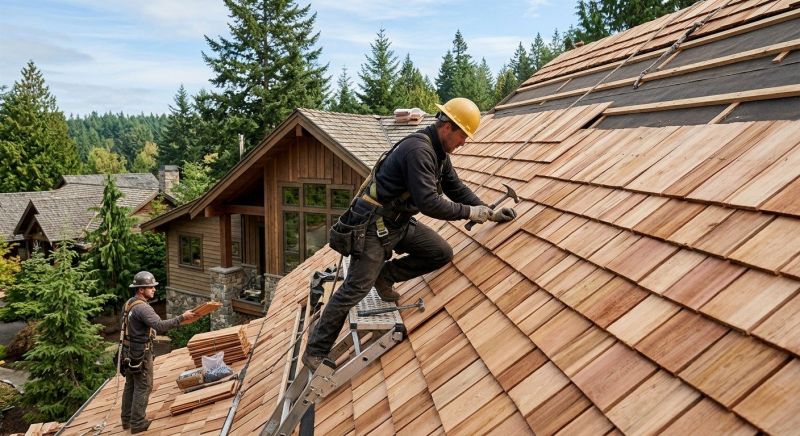 Cedar Shake Roof Construction in Denver County, CO