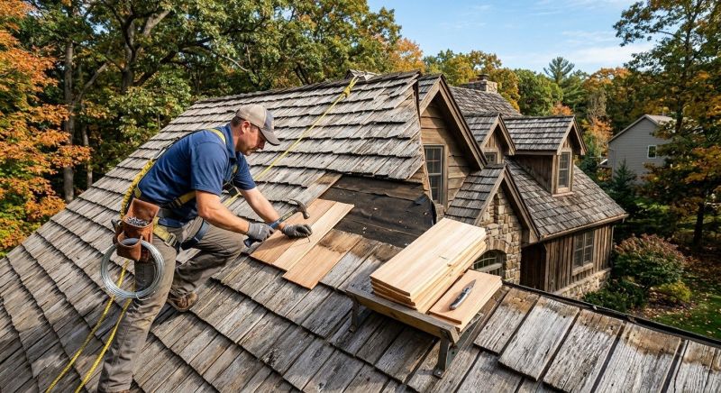 Cedar Shake Roof Repair in Arvada, CO