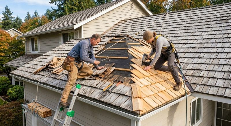 Cedar Shingles Repair in Douglas County, CO