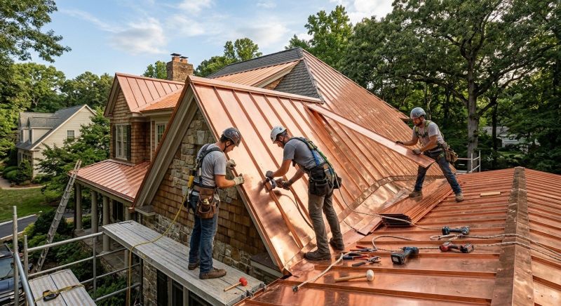 Copper Roof Installation in Conifer, CO