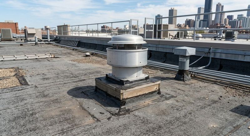 Flat Roof Vent Installation in Conifer, CO