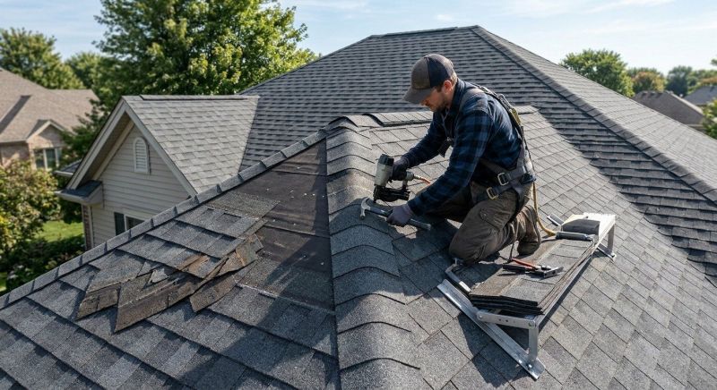 Hip Roof Shingle Repair in Conifer, CO
