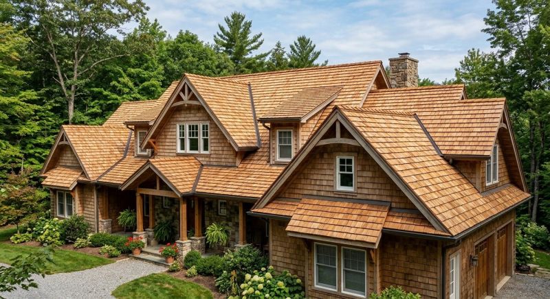 Natural Wood Roof Installation in Conifer, CO