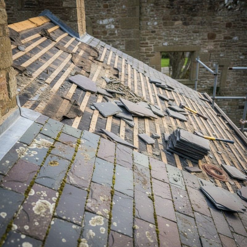 Slate Roof Replacement in Englewood, CO