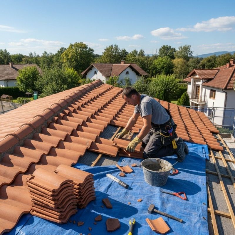 Spanish Tile Roof Repair in Conifer, CO