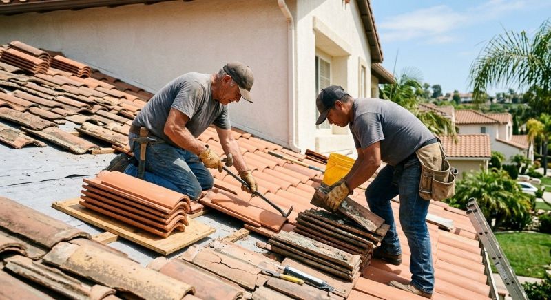 Spanish Tile Roof Repair in Conifer, CO