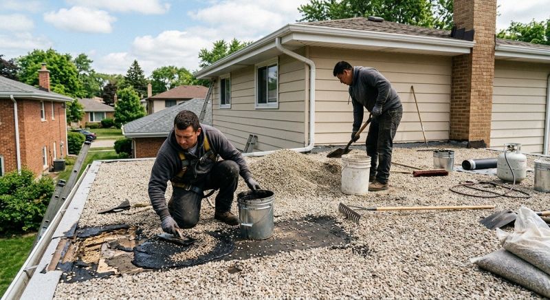 Tar And Gravel Roof Repair in Arvada, CO