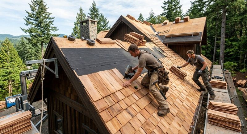 Wood Roofing Installation in Bailey, CO