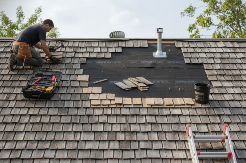 Wood Shake Roof Repair in Black Hawk, CO