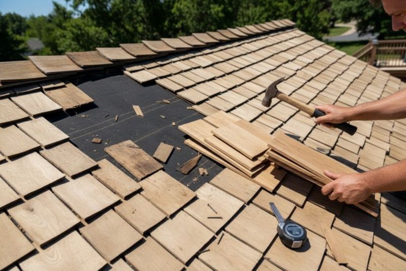 Wood Shake Roof Repair in Sedalia, CO