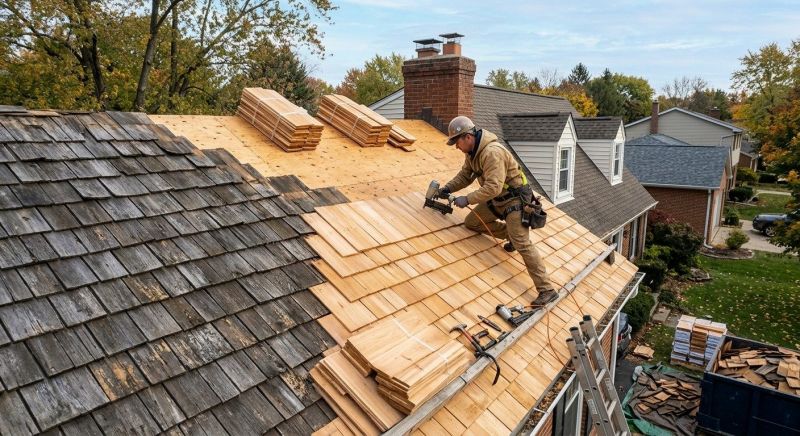 Wood Shingle Roof Replacement in Conifer, CO