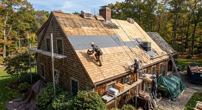 Wood Shingle Roof Replacement in Conifer, CO