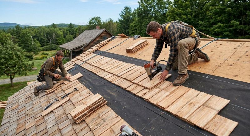 Wooden Roof Installation in Conifer, CO